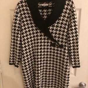 Calvin Klein Houndstooth Sweater Dress- XL